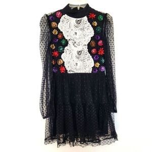 ASOS Millie Mackintosh‎ Embellished Detail Mini Dress